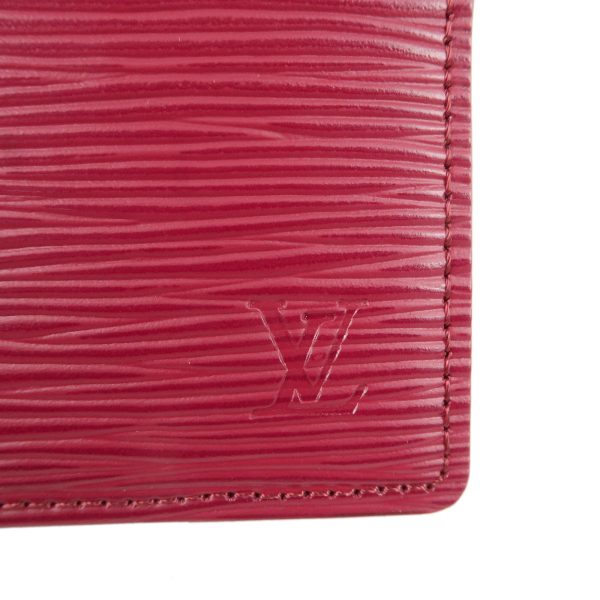 37263 6 6 Louis Vuitton Porte Carte Epi Card Case Fuchsia Red