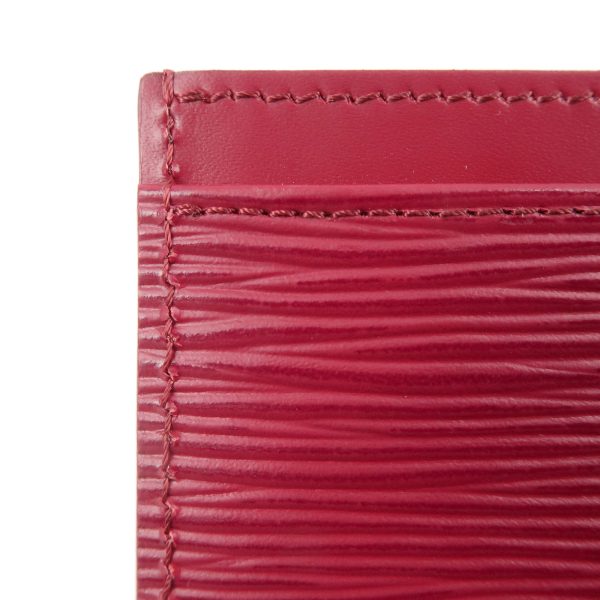 37263 6 7 Louis Vuitton Porte Carte Epi Card Case Fuchsia Red