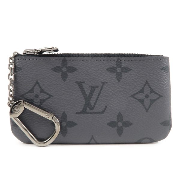 37457 16 1 Louis Vuitton Pochette Cleat Eclipse Coin Case Black Black