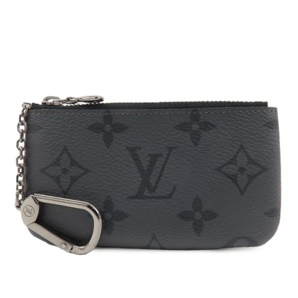 37478 18 1 Louis Vuitton Monogram Eclipse Reverse Pochette Cleat Coin Black