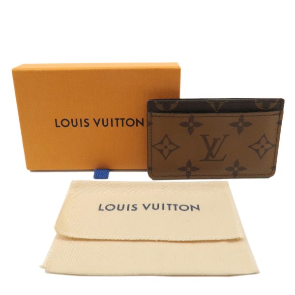 37515 3 11 Louis Vuitton Porte Carte Monogram Reverse Card Case Brown