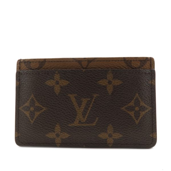 37515 3 2 Louis Vuitton Porte Carte Monogram Reverse Card Case Brown