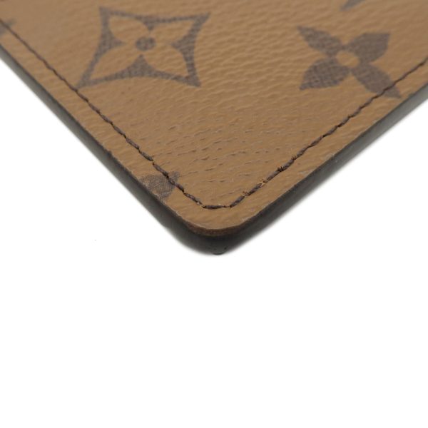 37515 3 4 Louis Vuitton Porte Carte Monogram Reverse Card Case Brown