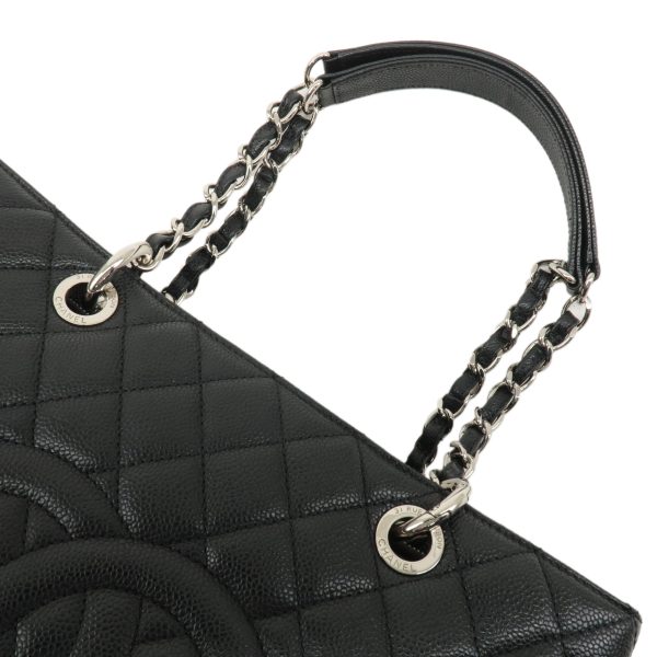 37520 16 5 Chanel GST Matelasse Caviar Skin Tote Bag Black