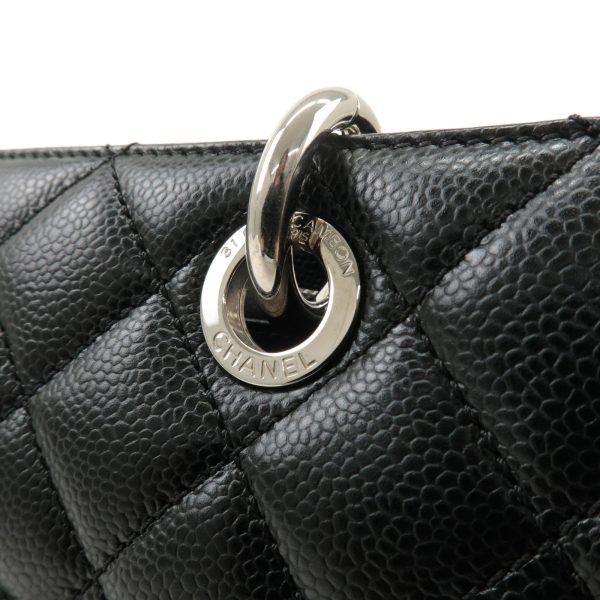 37520 17 7 Chanel GST Matelasse Caviar Skin Tote Bag Black