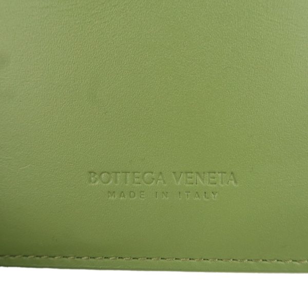 37671 15 10 Bottega Veneta Intrecciato Card Case Leaf Mustard