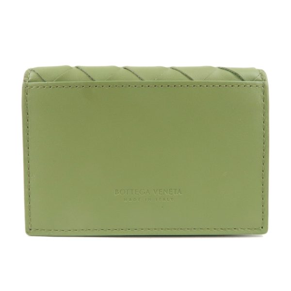 37671 15 2 Bottega Veneta Intrecciato Card Case Leaf Mustard