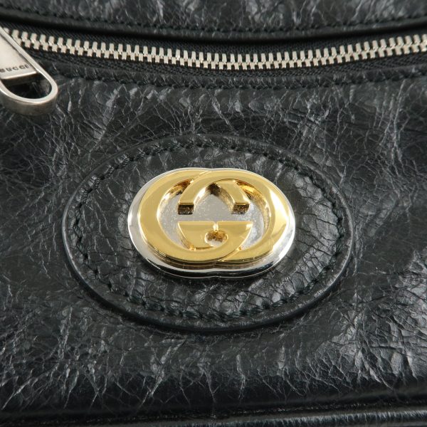 37697 1 7 Gucci Interlocking G Belt Bag Black