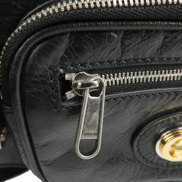 37697 1 8 Gucci Interlocking G Belt Bag Black