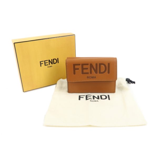 37705 10 12 Fendi Roma Micro Wallet Brown