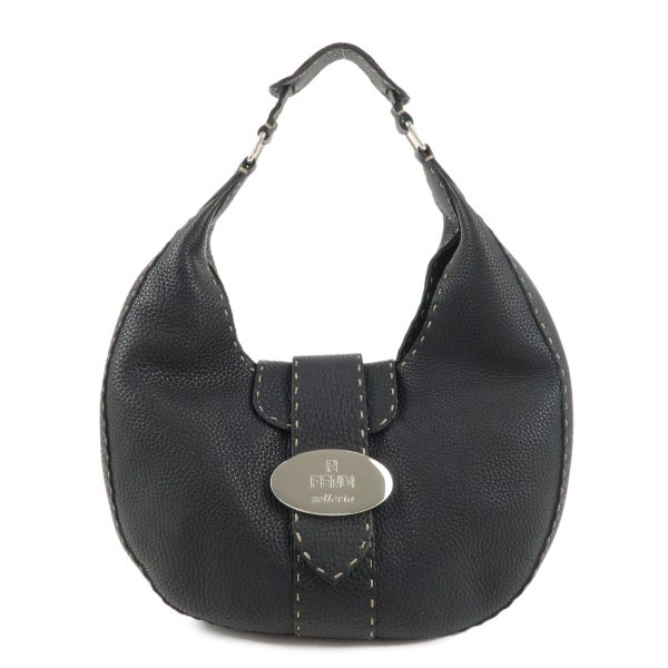 37705 3 1 Fendi Selleria Shoulder Bag Black