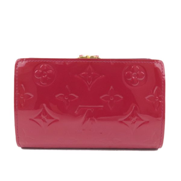 37764 6 2 Louis Vuitton Viennois Monogram Vernis Wallet Rose Andian