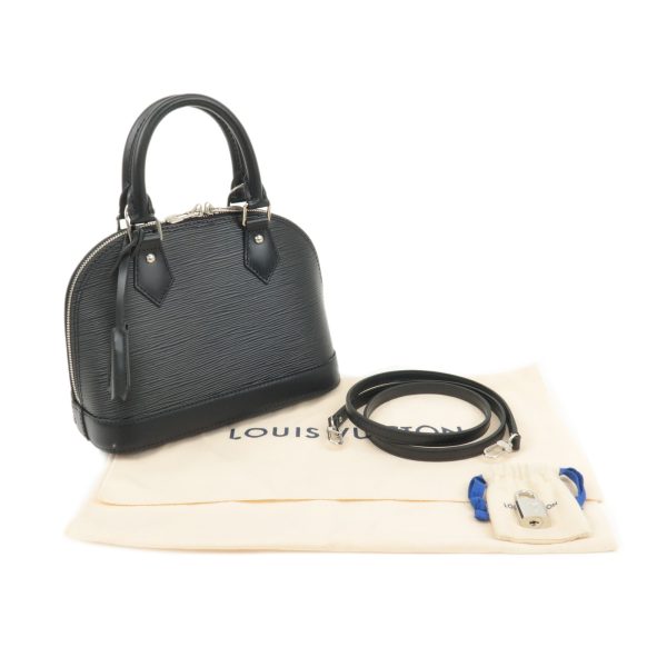 37793 3 12 Louis Vuitton Epi Alma BB 2WAY Handbag Noir