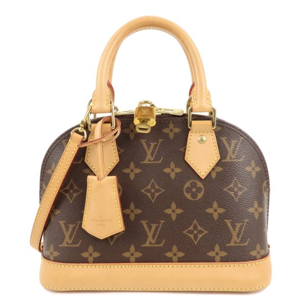 37875 1 1 Louis Vuitton Monogram Alma BB 2WAY Handbag Brown