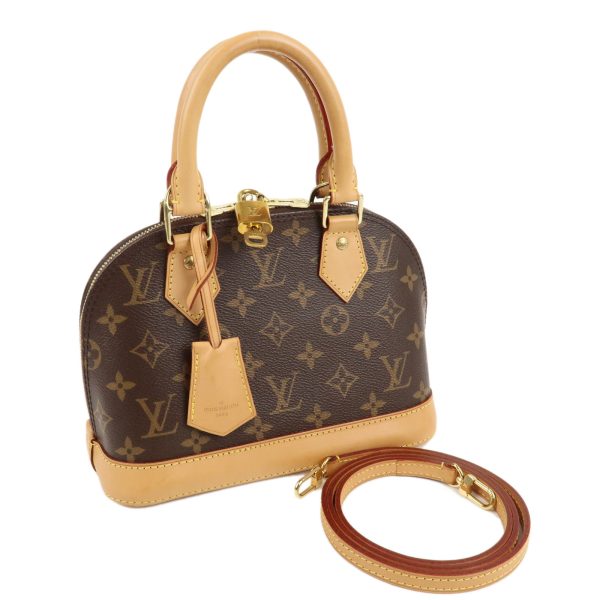 37875 1 12 Louis Vuitton Monogram Alma BB 2WAY Handbag Brown