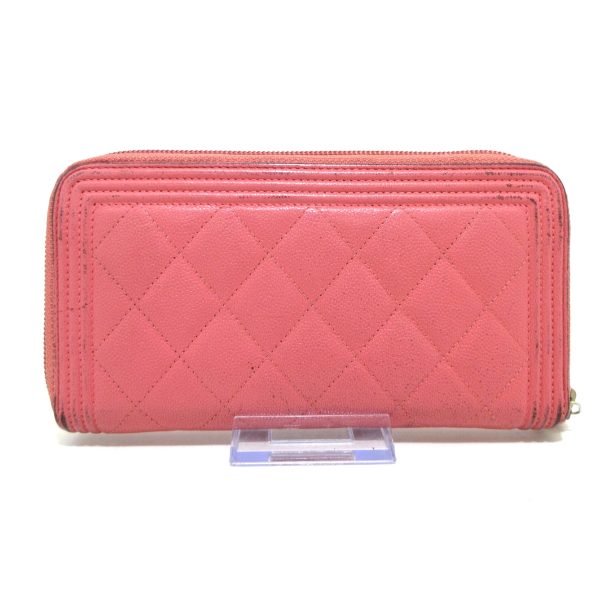 37878579 2 CHANEL Boy Chanel Long Wallet Pink Caviar Skin