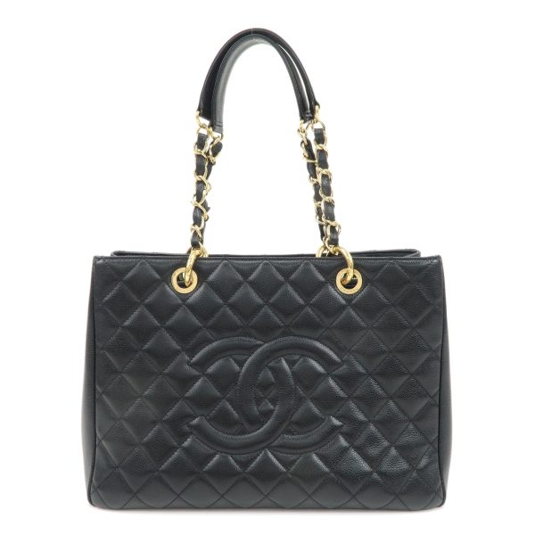 37892 15 1 Chanel Matelasse Caviar Skin GST Shoulder Bag Black