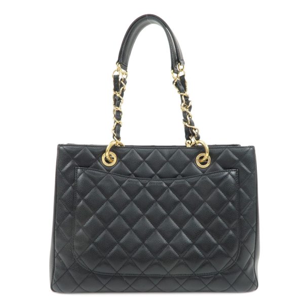 37892 15 2 Chanel Matelasse Caviar Skin GST Shoulder Bag Black