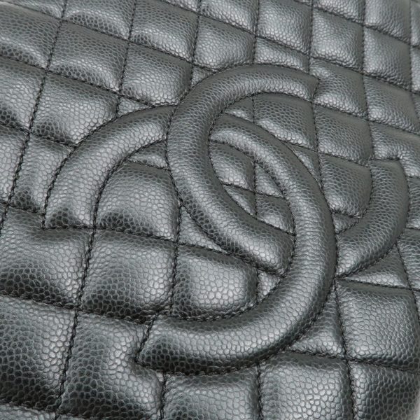 37892 15 6 Chanel Matelasse Caviar Skin GST Shoulder Bag Black