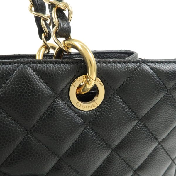 37892 15 7 Chanel Matelasse Caviar Skin GST Shoulder Bag Black