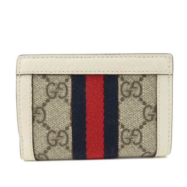 37892 2 2 Gucci Ophidia GG Supreme Wallet Beige Ivory White