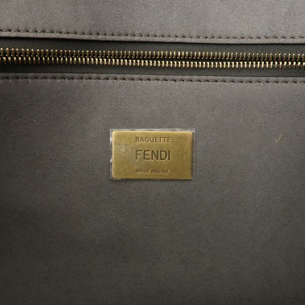 37894 5 11 Fendi Zucca Chenille 2Way Bucket Bag Black