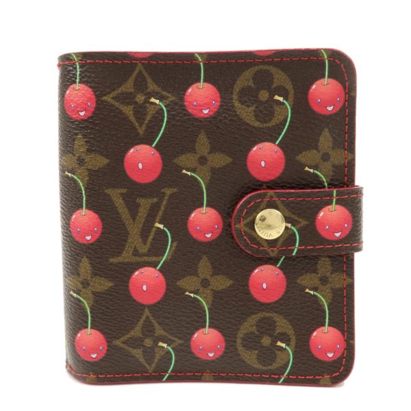 37895 3 1 Louis Vuitton Zip Monogram Cherry Wallet Red