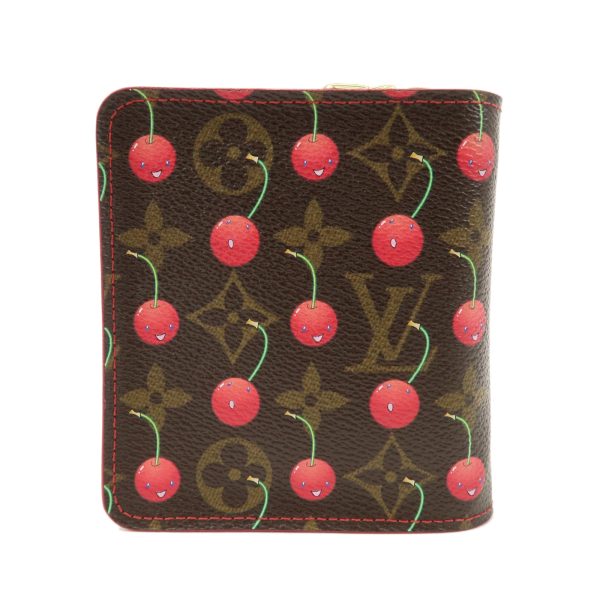 37895 3 2 Louis Vuitton Zip Monogram Cherry Wallet Red