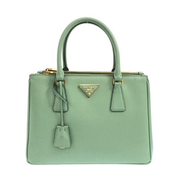 37896567 1 PRADA Galleria Small Bag Handbag Aquamarine Green Saffiano Luxe Leather