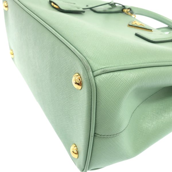 37896567 5 PRADA Galleria Small Bag Handbag Aquamarine Green Saffiano Luxe Leather