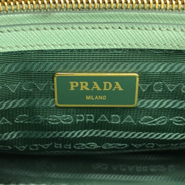 37896567 7 PRADA Galleria Small Bag Handbag Aquamarine Green Saffiano Luxe Leather