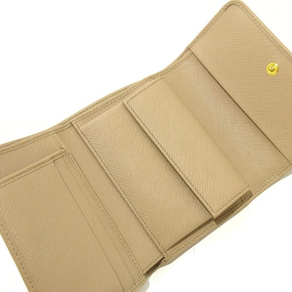 37897779 3 PRADA Wallet ribbon beige leather