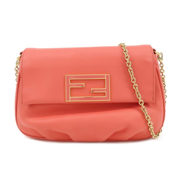 37903 14 1 Fendi Chain Shoulder Bag Pink