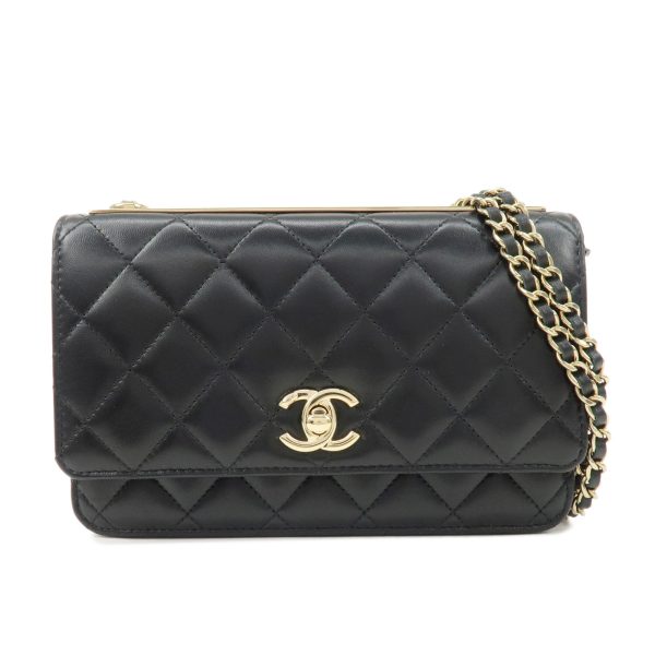 37904 5 1 Chanel Trendy CC Matelasse Lambskin Chain Shoulder Bag Black