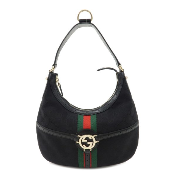 37916 2 1 Gucci Interlocking G Shoulder Bag Black