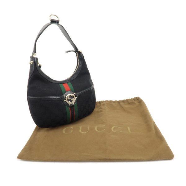 37916 2 12 Gucci Interlocking G Shoulder Bag Black