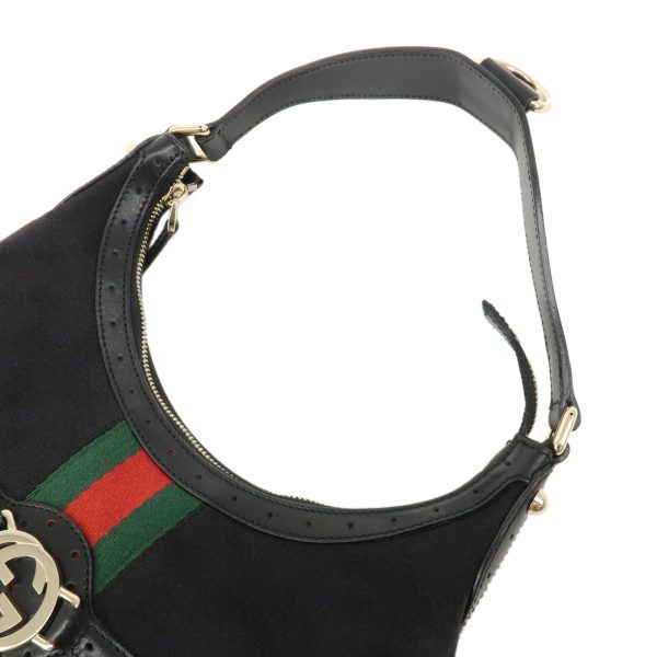 37916 2 4 Gucci Interlocking G Shoulder Bag Black