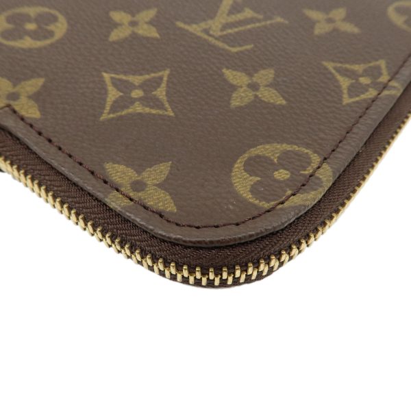 37919 2 5 Louis Vuitton Poche Document Monogram Clutch Bag Brown