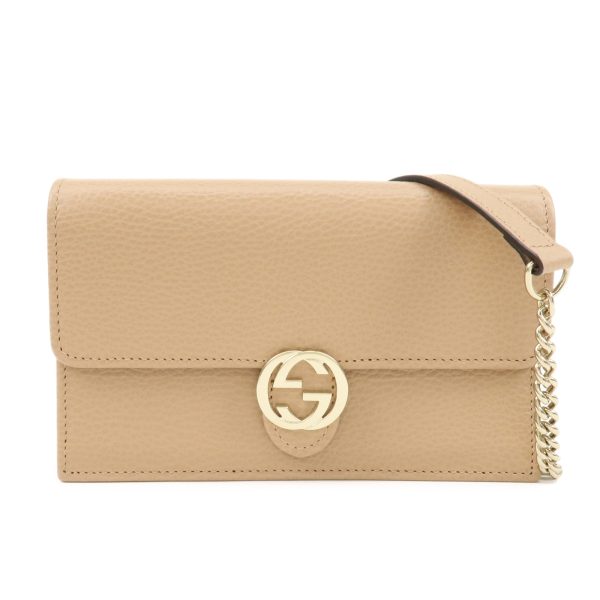 37935 15 1 Gucci Interlocking G Chain Wallet Beige