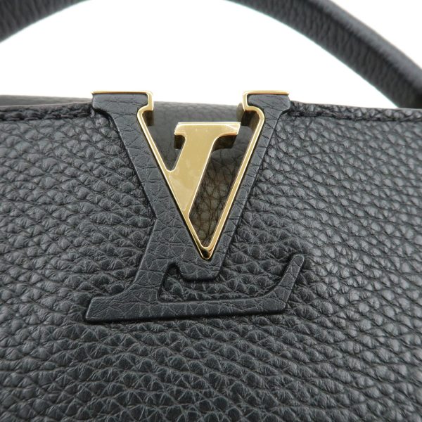 37935 4 7 Louis Vuitton Capucines BB 2Way Handbag Noir