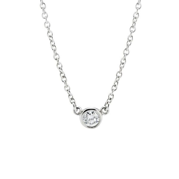 38474675 Tiffany necklace visor yard diamond 008ct platinum