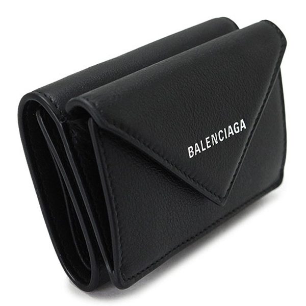 391446 2 Balenciaga Paper Mini Wallet Black