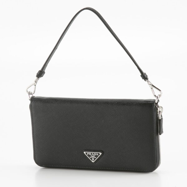 420140kma390001 Prada Saffiano Triangle Organizer