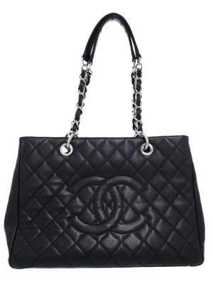 4340015380015 Chanel One Shoulder Black Straw Flap Bag