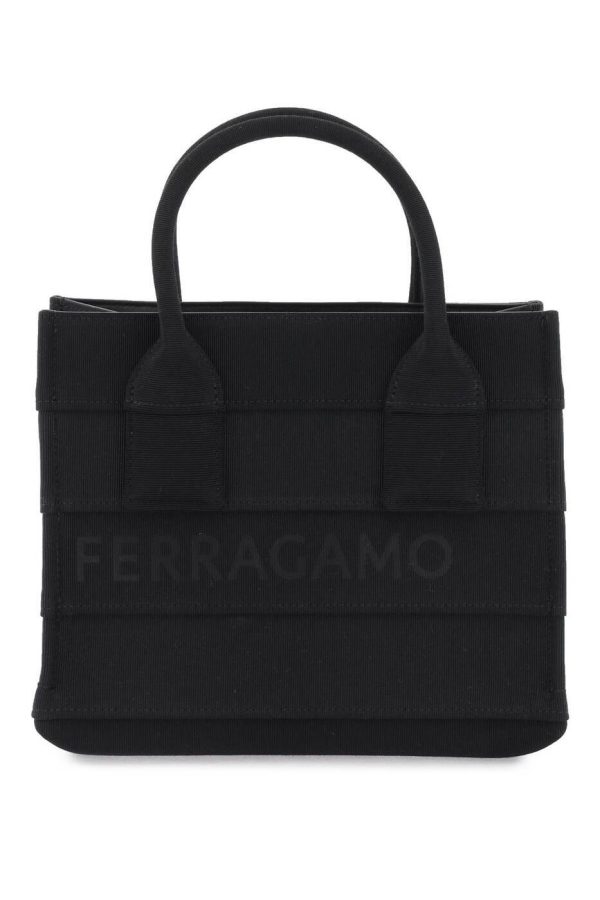 436991e3b6f905f ik 1 Salvatore Ferragamo Small Tote Bag Tote Bag Black Nero