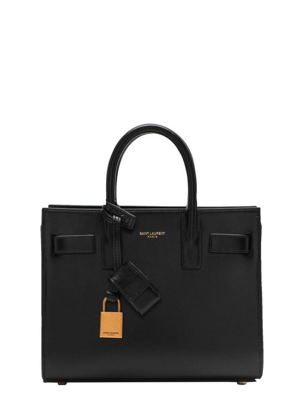 456f80700734aed ia 1 Yves Saint Laurent Autumn Winter Tote Bag Black