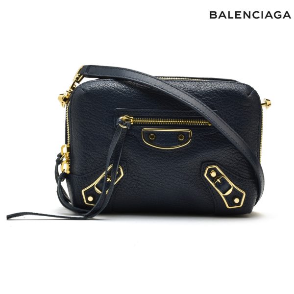 488798aq40g 4030 01 Balenciaga Reporter Chevre Shoulder Bag Pouch 2WAY Blue