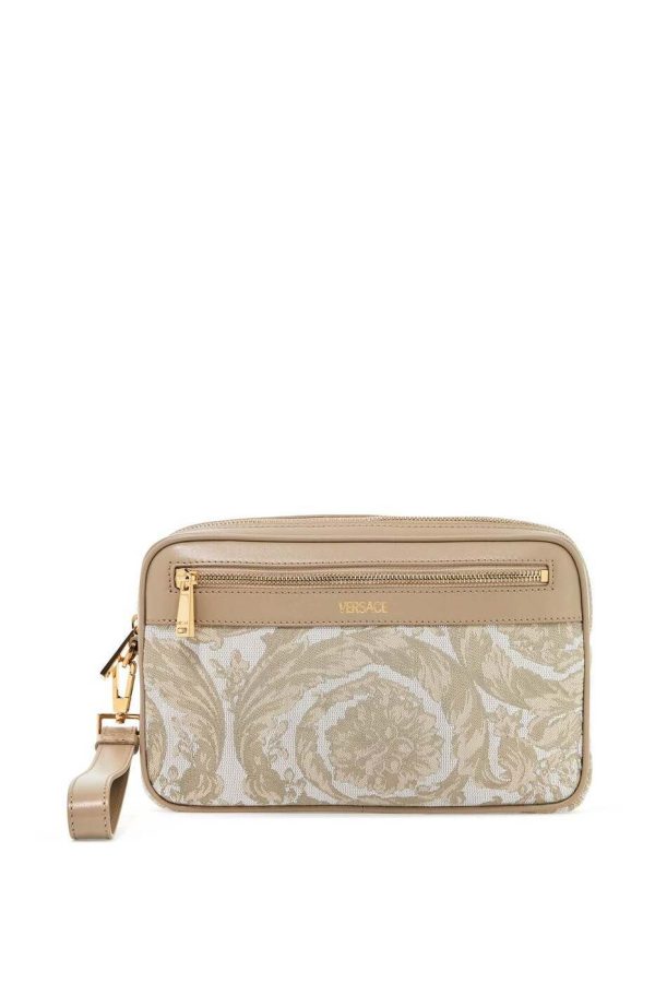 4bf4ee06f7d9a08 ba 1 Versace Beige Clutch Bag