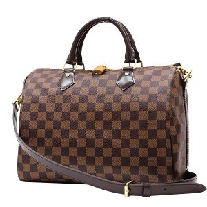 588 8 1 Louis Vuitton Speedy 30 Mini Boston Handbag Orange Brown