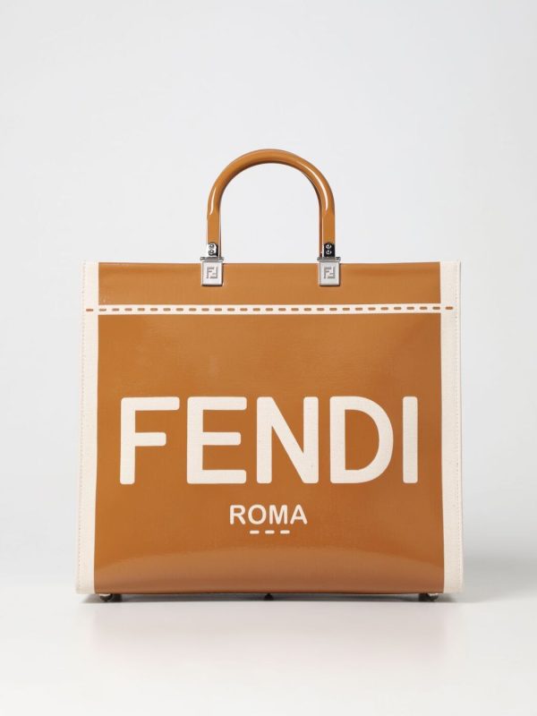 5f1e1a92049e35d gi 1 Fendi Tote Bag Biege Brown